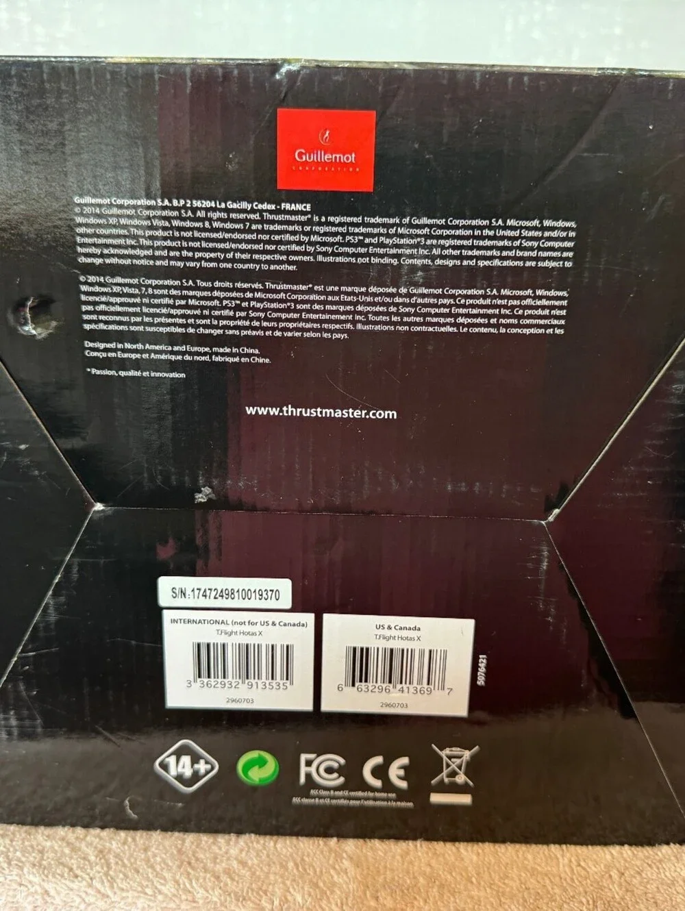Thrustmaster T.Flight Hotas X Flight Stick Controller